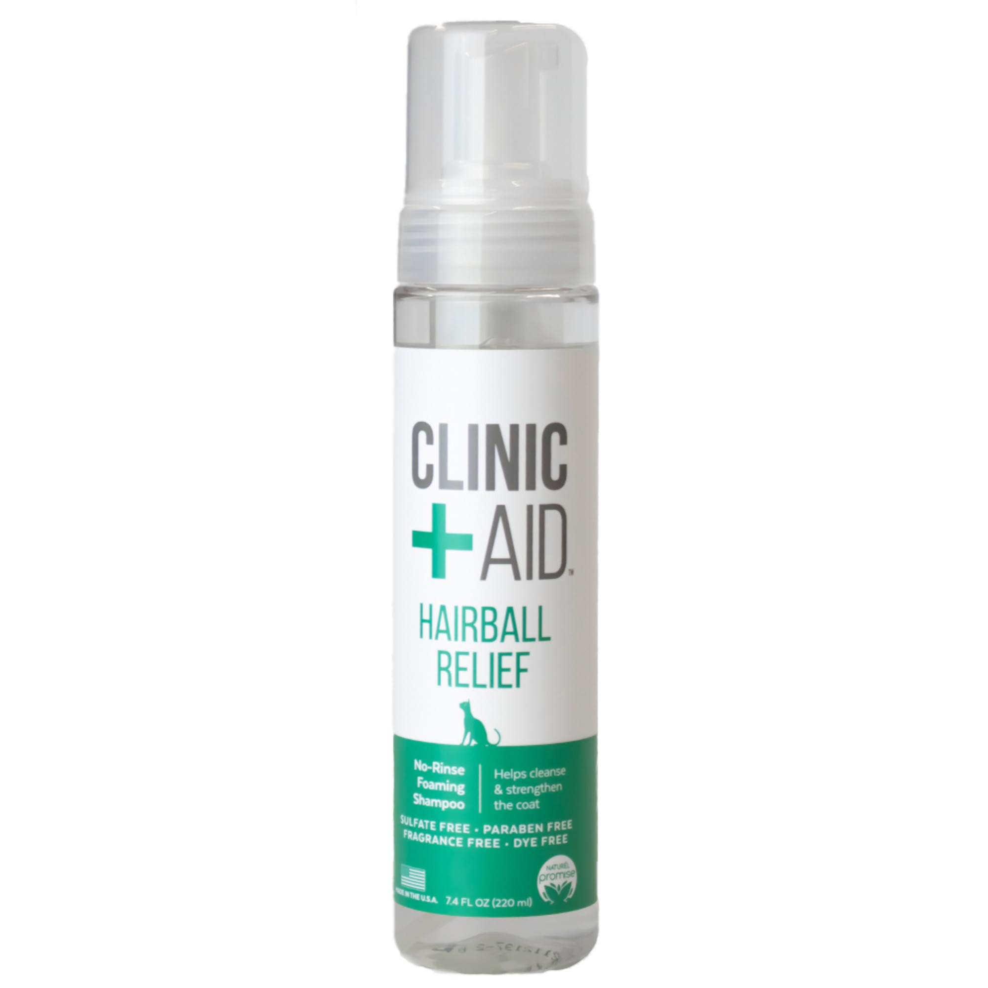 Hairball Relief No-Rinse Foaming Shampoo for Cats