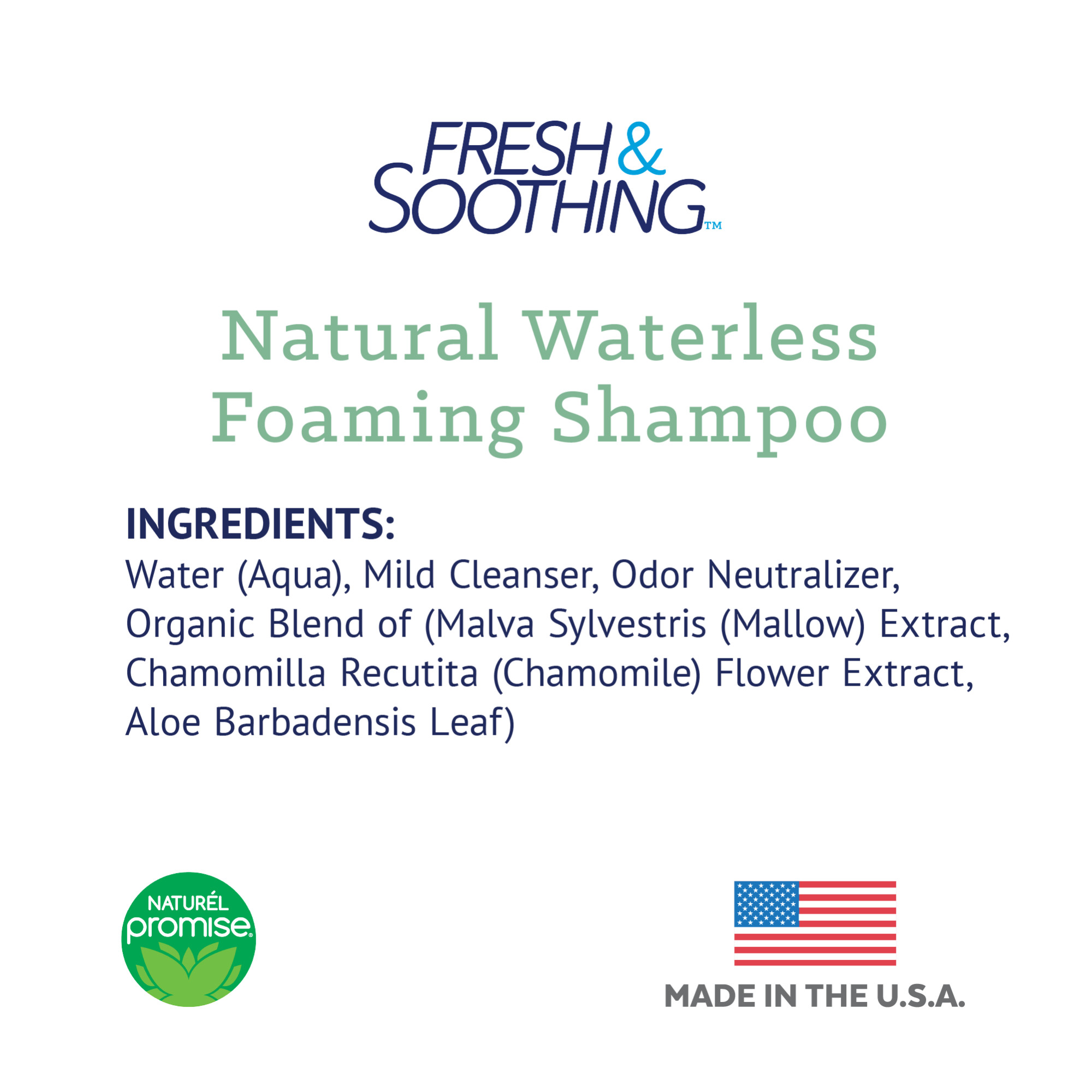 Natural Waterless Foaming Shampoo for Pets