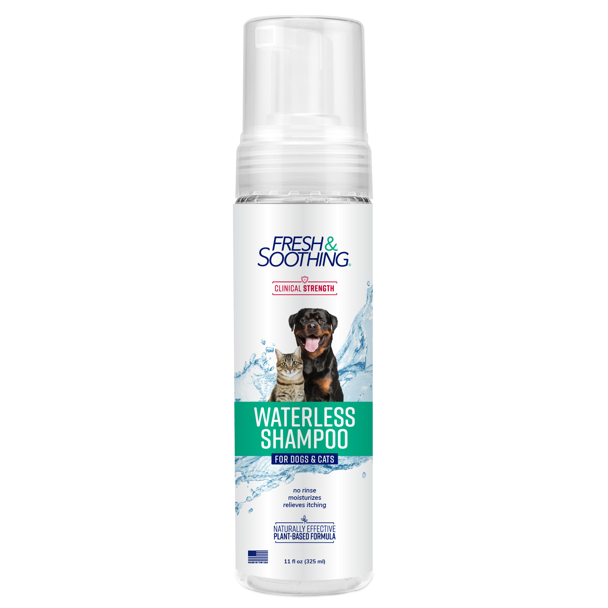 Natural Waterless Foaming Shampoo for Pets