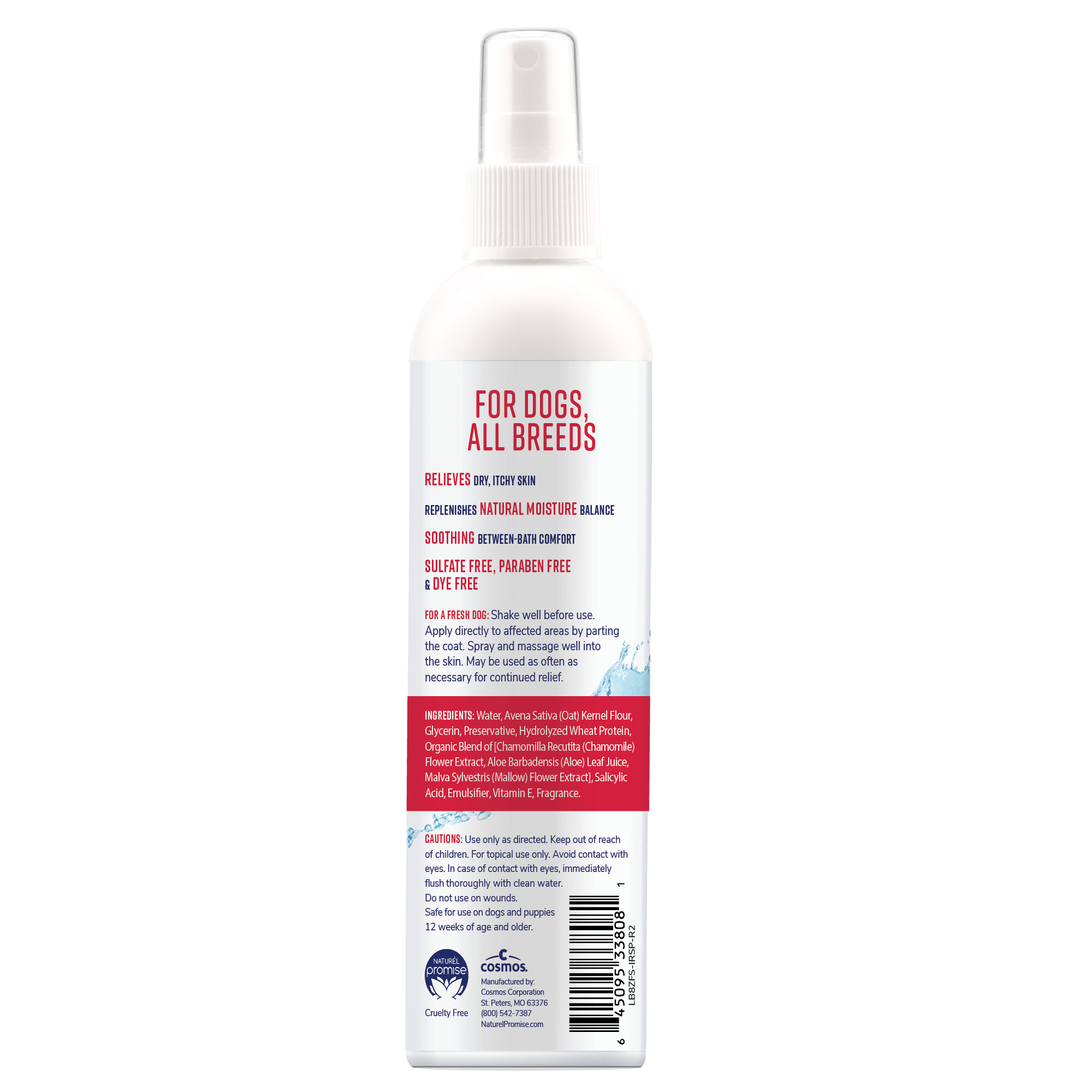 Oatmeal Itch Relief Medicated Spray for Pets